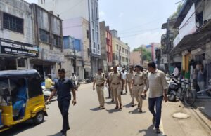 Hyderabad police inspects Sree Rama Navami shobha yatra route