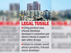 RERA directs developer to refund 2 L to homebuyer | Hyderabad News