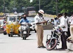 Hyderabad Traffic Cop To Create Awareness Among Vehicle Owners On Pending Challans