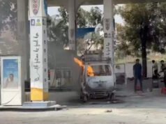 Burning car rolls towards petrol bunk, disaster averted | Hyderabad News