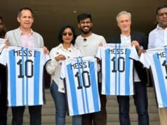 Lionel Messi’s entourage visits Hyderabad venue ahead of GOAT Tour